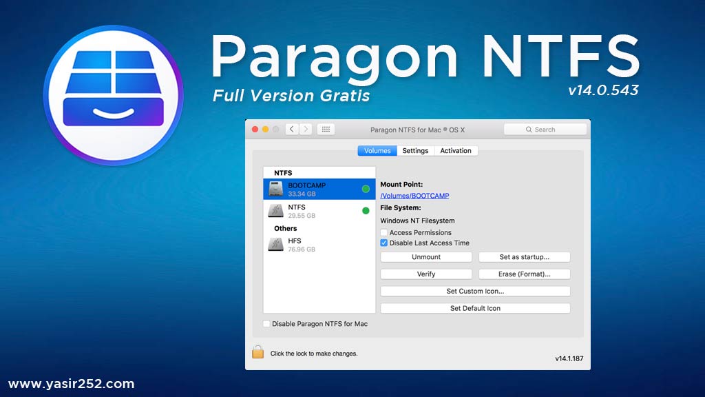 paragon ntfs for mac notification